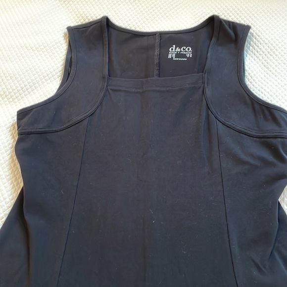 Denim & Co cotton midi dress with square neckline. Size XS, but fits more like M - Picture 2 of 6